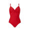 BEACHWAVE badpak met knoopdetail rood
