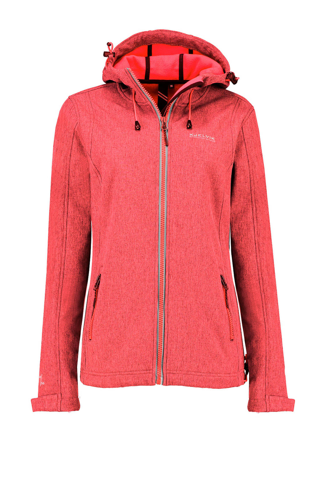 Kjelvik softshell jack Sabyne koraalrood, Koraalrood