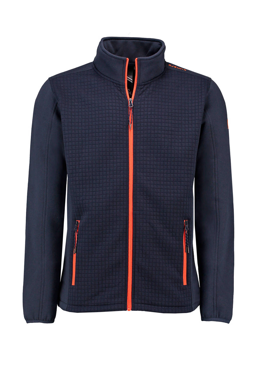 Kjelvik fleece jack zwart, Navy