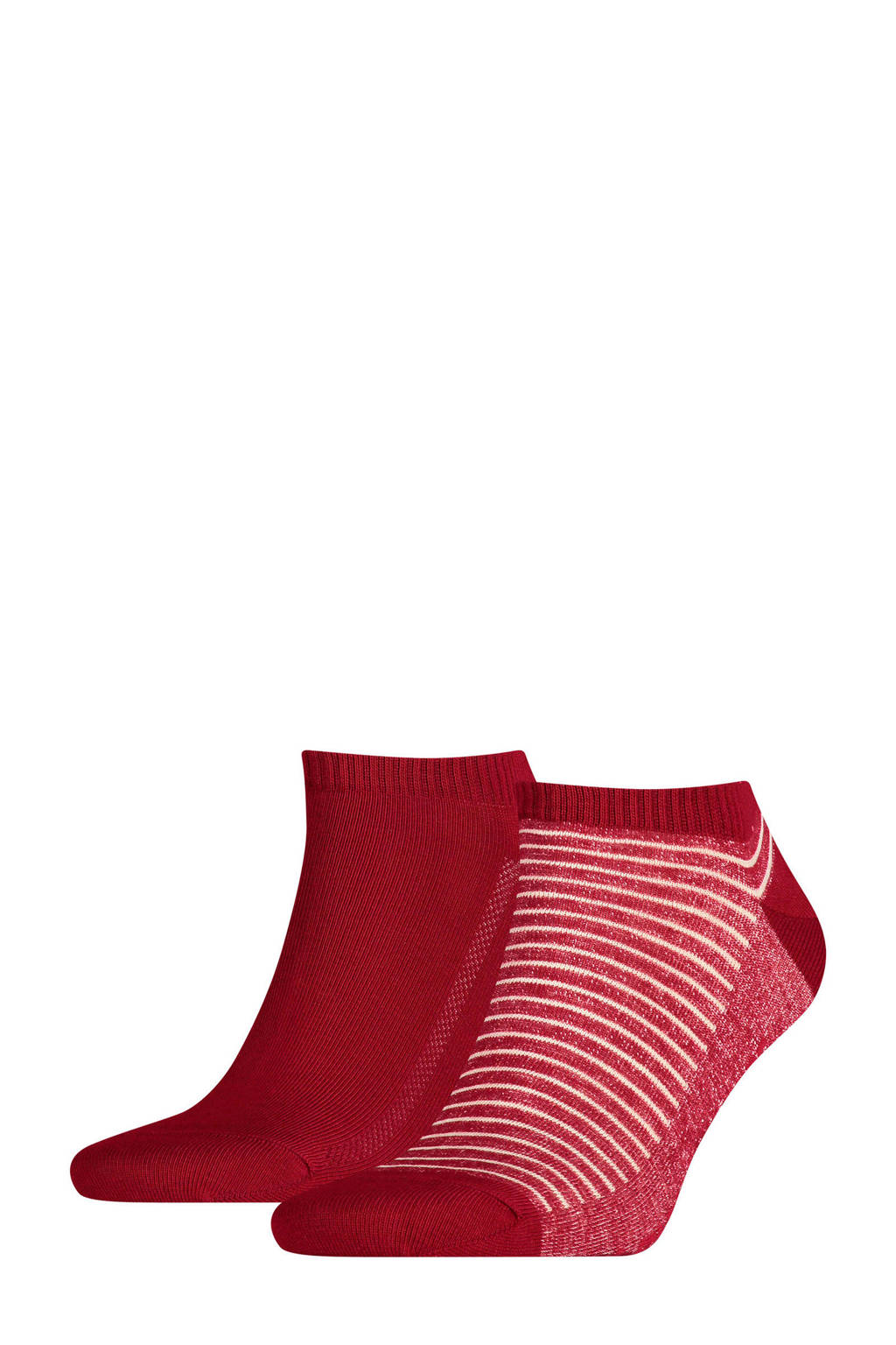 Levi's sneakersokken set van 2 rood, Donkerrood