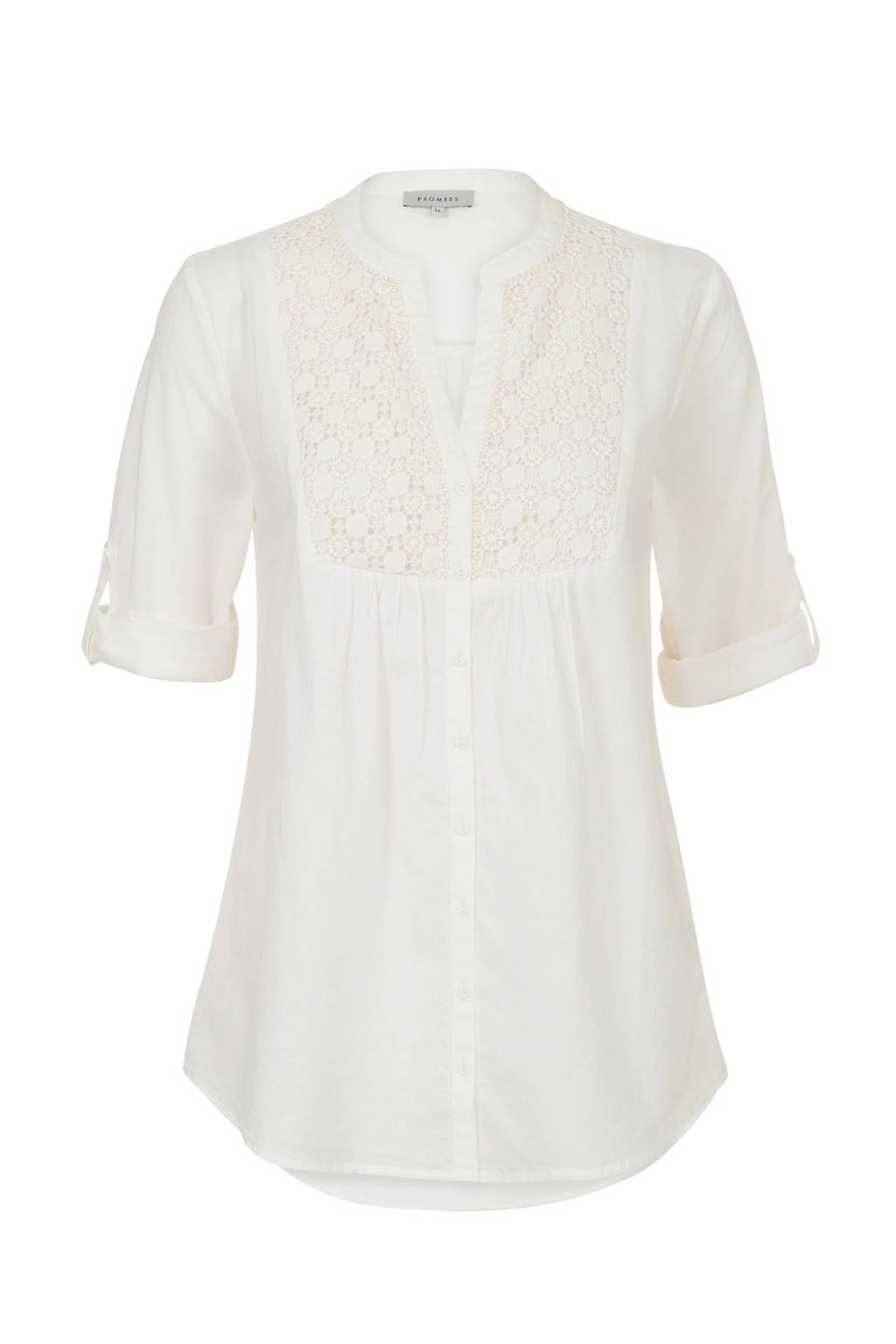Onwijs PROMISS blouse met kant wit | wehkamp VL-67