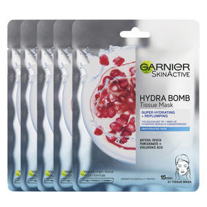 Hydra Bomb Tissue gezichtsmasker met granaatappel - 20 stuks multiverpakking