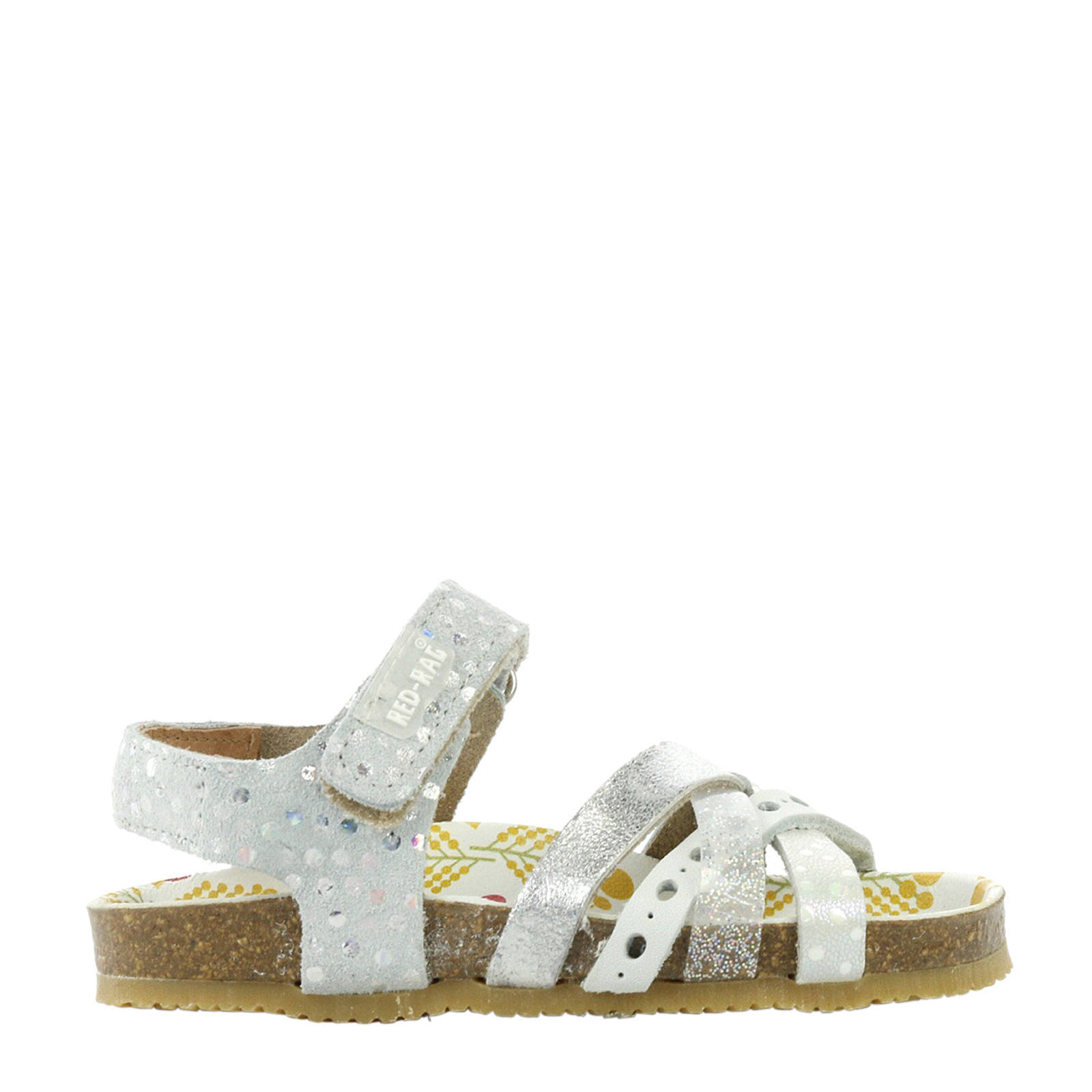 Red Rag leren sandalen zilver | wehkamp