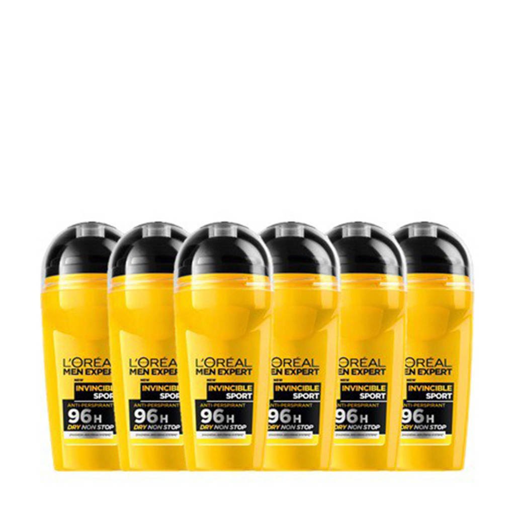 L'Oréal Paris Men Expert Invincible Sport deodorantroller - (6 stuks)