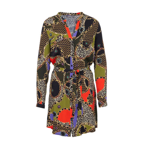 Geisha jurk met all over print Geisha jurk met all over print