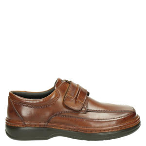 comfort leren instappers cognac
