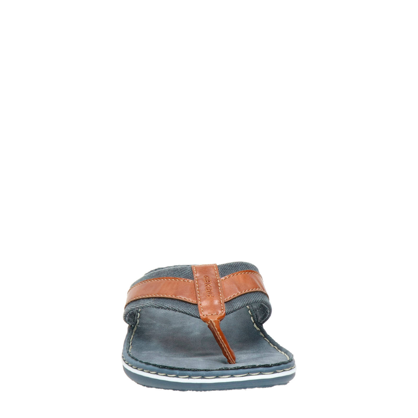 Rieker slippers bruin/blauw | wehkamp