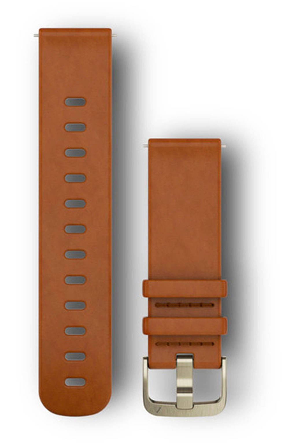 Garmin Garmin Quick Release 20 mm polsband M/L, Bruin