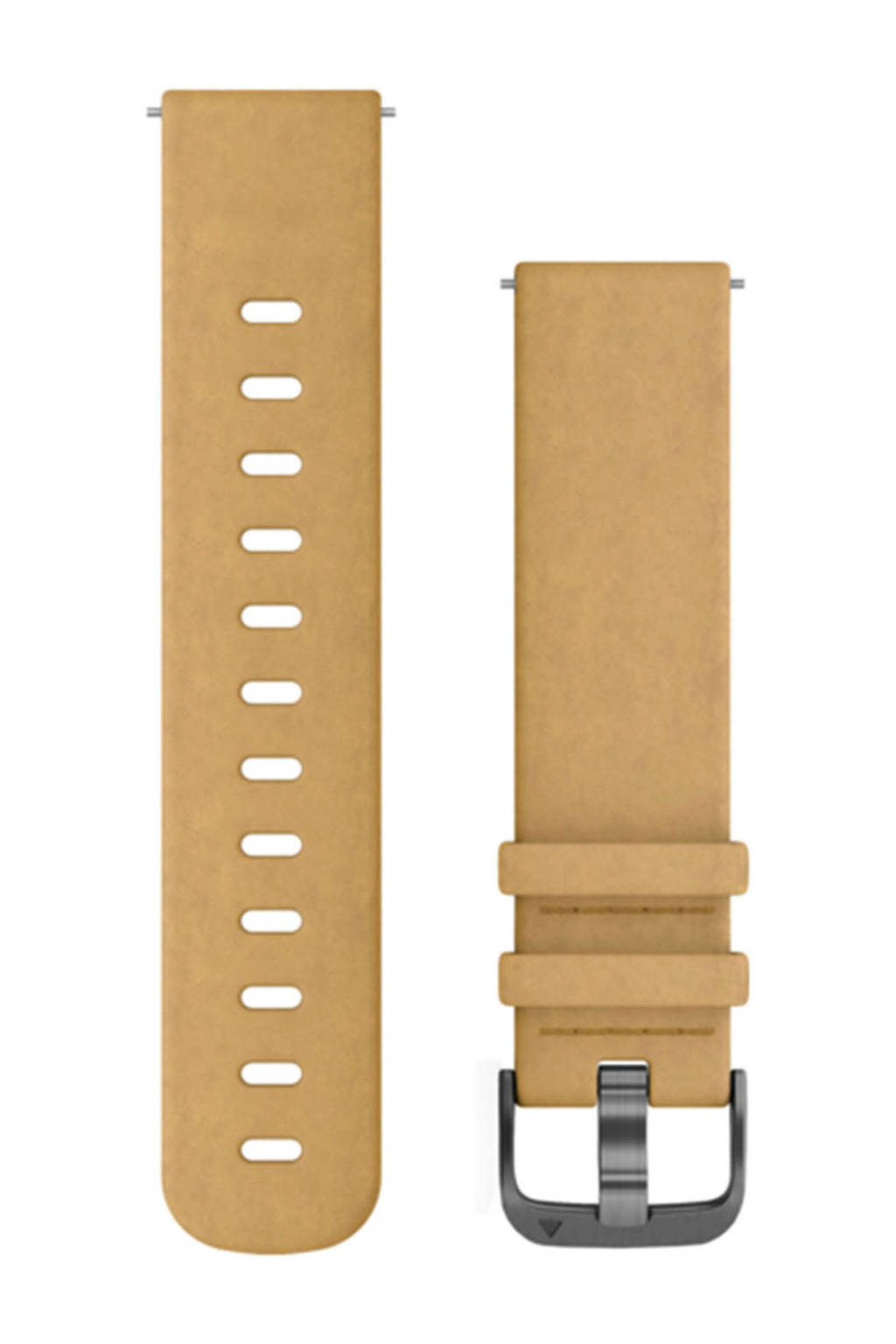 Garmin Quick Release suède polsband beige, Lichtbruin
