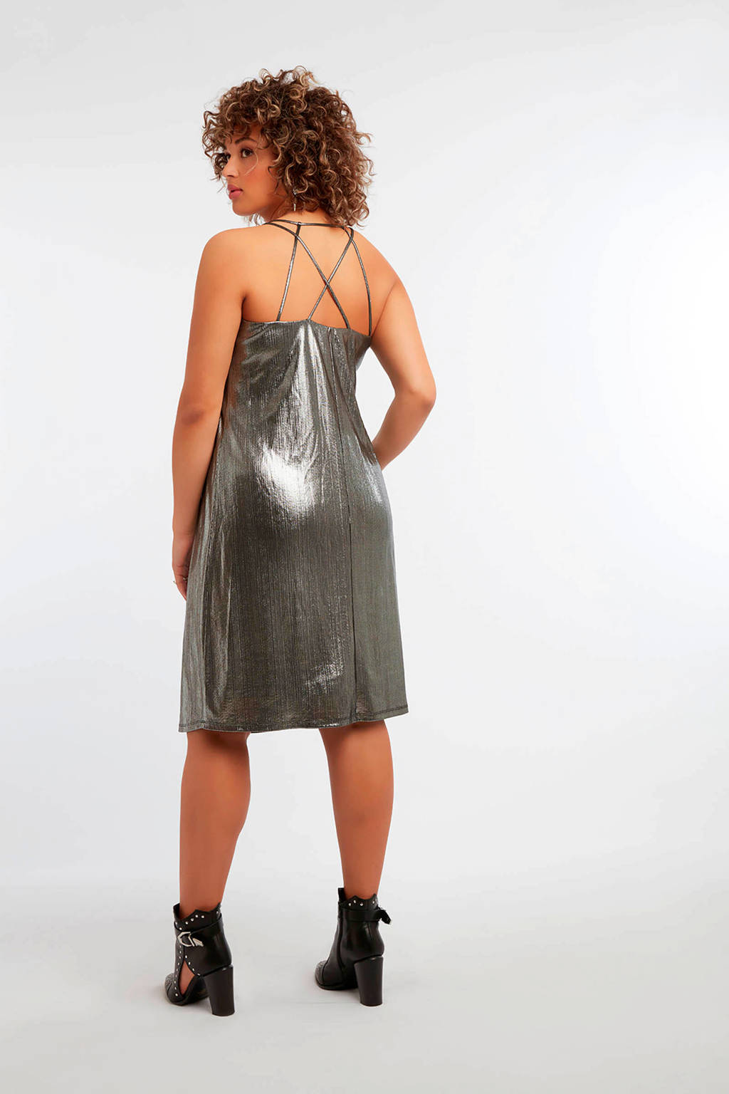 Nederigheid betrouwbaarheid vanavond MS Mode A-lijn jurk zilver/metallic | wehkamp