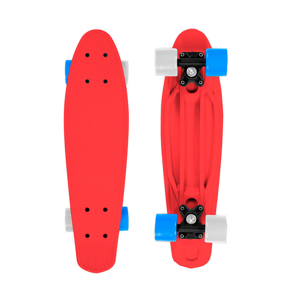 Street Surfing Fizz Fun Board Red 60cm, Rood/wit/blauw