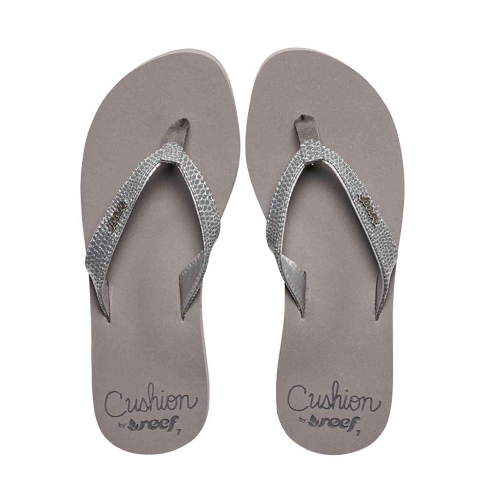 Reef Star Cushion Sassy - Slippers voor dames - Beige - Nelson.nl