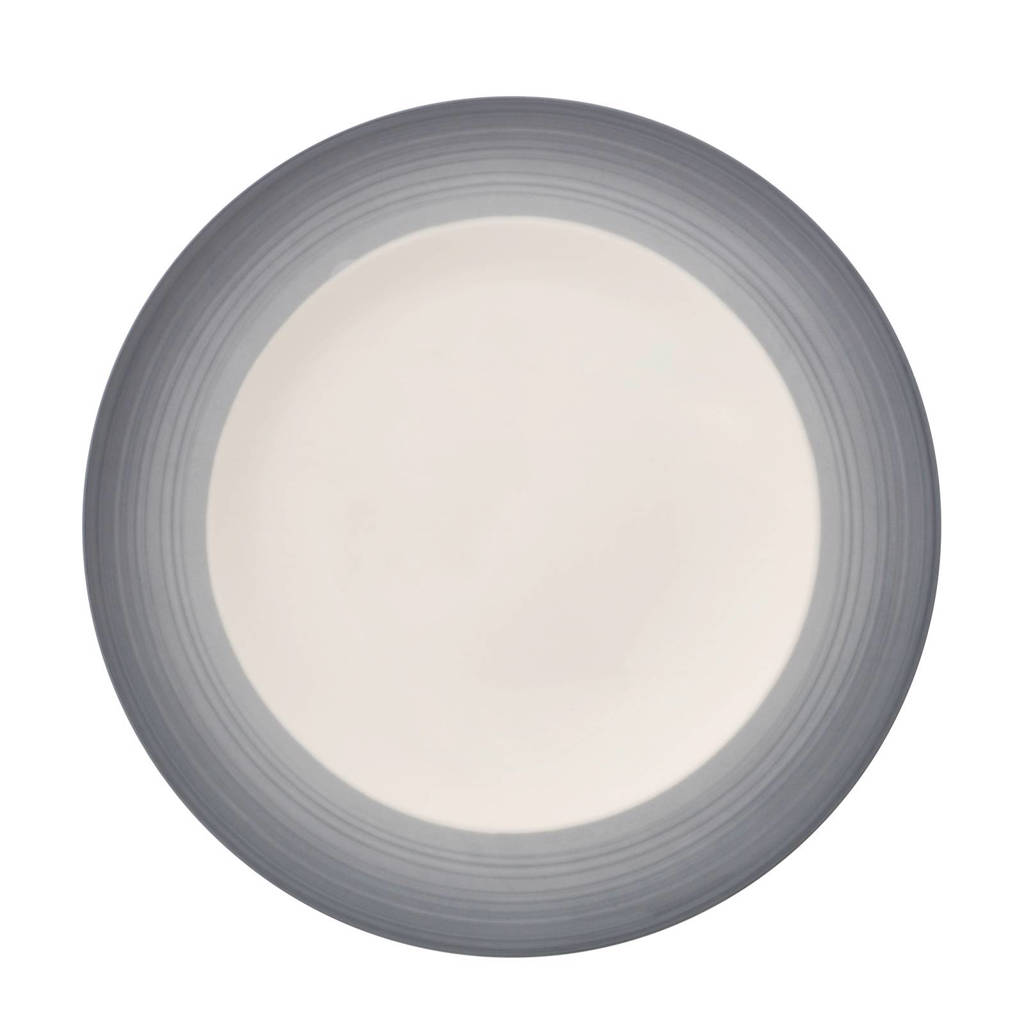 Villeroy & Boch Colourful Life Cosy Grey dinerbord (Ø27 cm), Grijs/wit