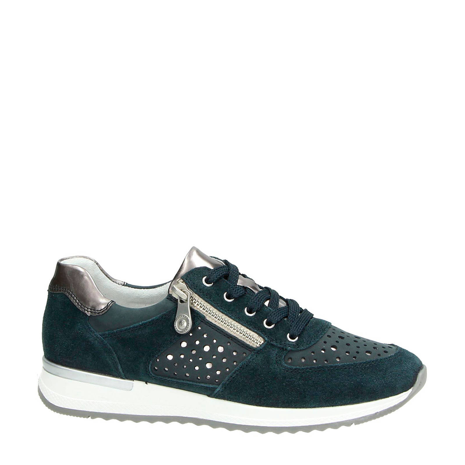 Rieker suède sneakers blauw | wehkamp