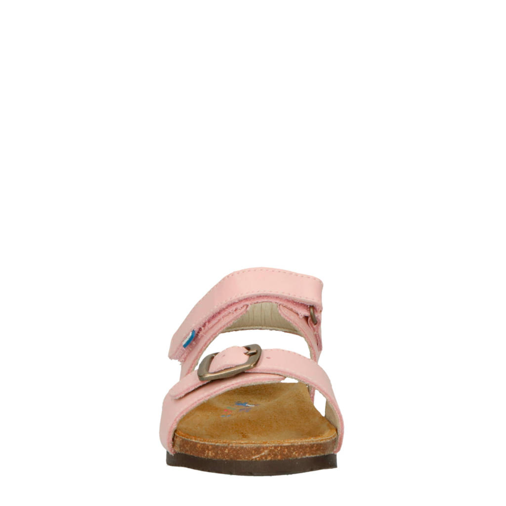 Altijd mozaïek Eerlijk Stabifoot Happy Pink leren sandalen roze | wehkamp