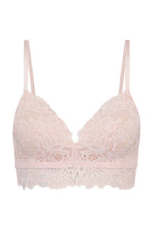 voorgevormde bh zonder beugel Shiloh met kant roze