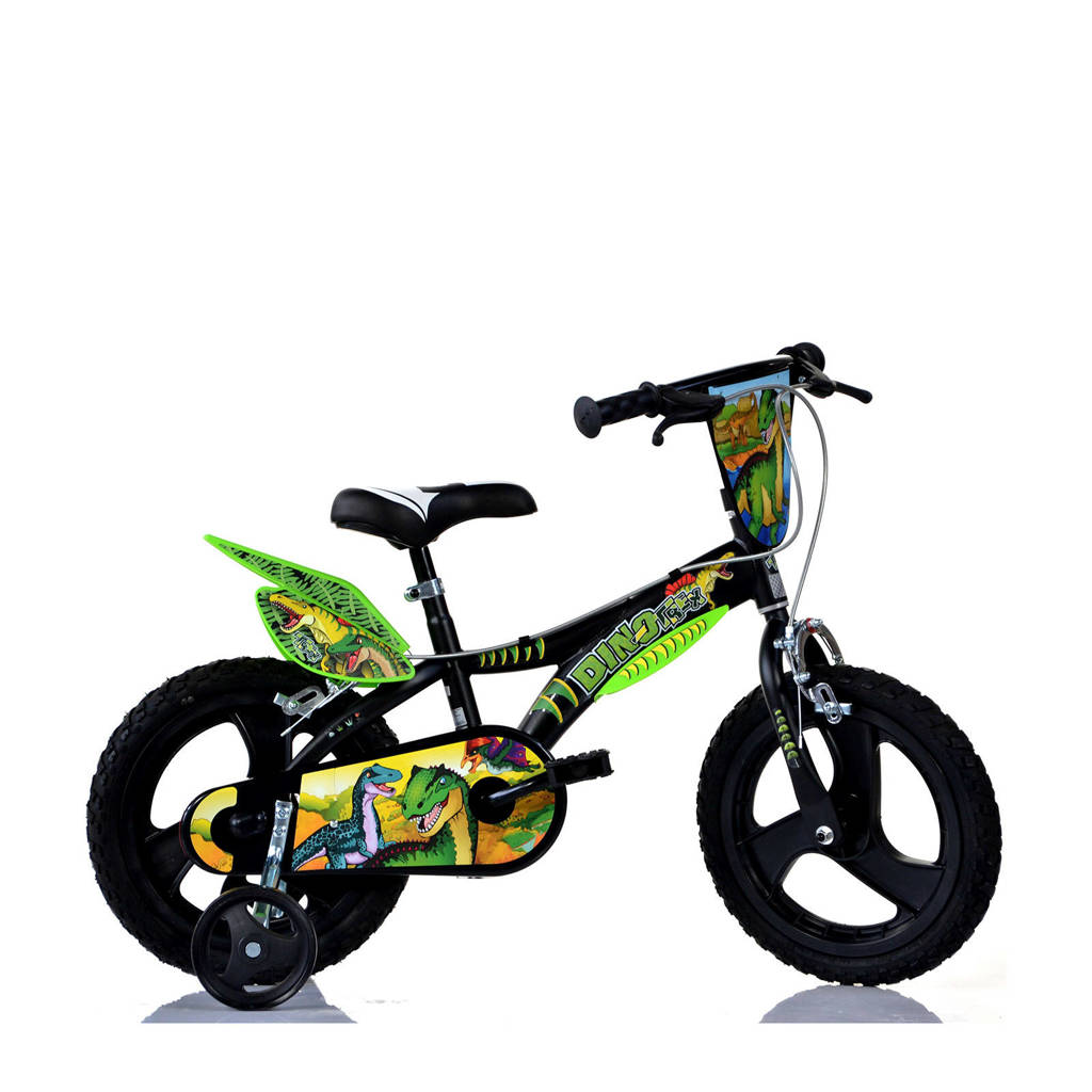 Dino Bikes Dinosaurus 14 inch (614L-DS), Groen