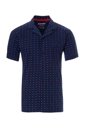 pyjamatop met all over print marine