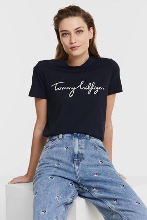Binnenwaarts Super goed cafe Tommy Hilfiger t-shirts voor dames online kopen? | Wehkamp