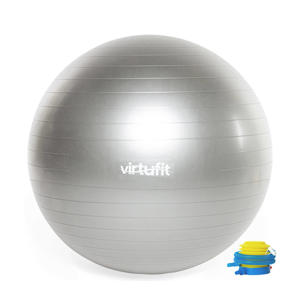  Anti-Burst Fitnessbal Gymbal Grijs 65 cm met Pomp