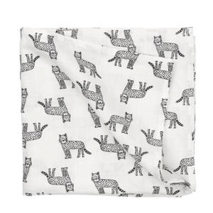 hydrofiele doek 110x110 cm zwart/wit