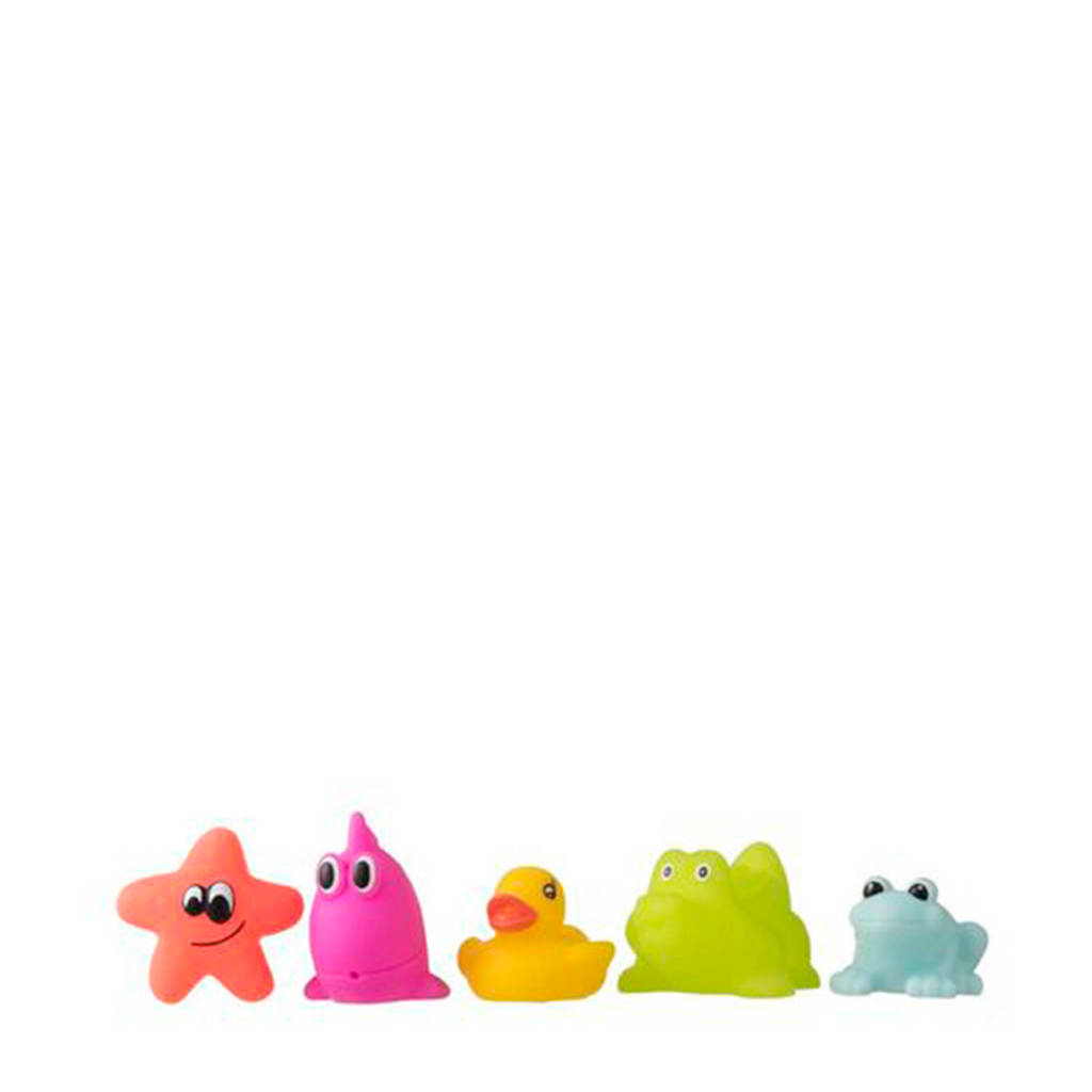 HEMA badspeeltjes, Roze/geel/groen/blauw