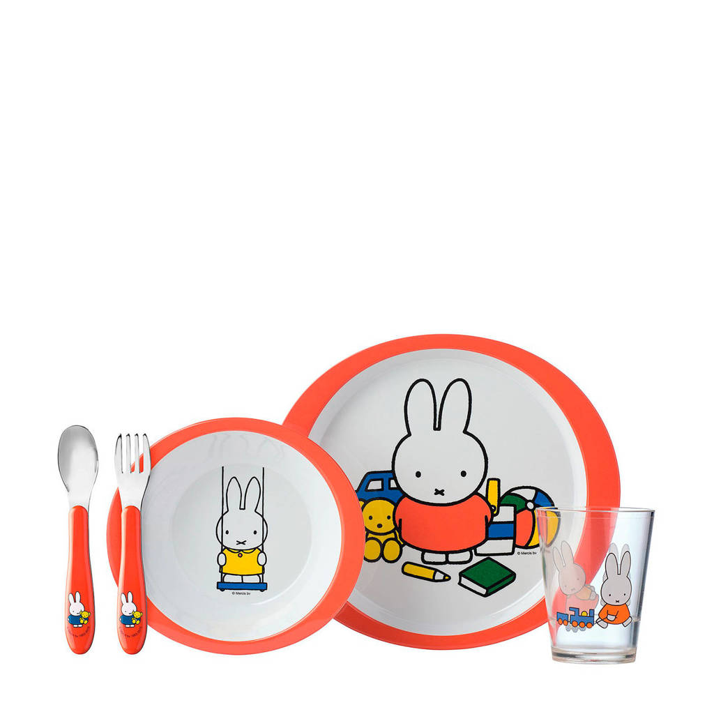 Mepal kinderservies set - Nijntje Speelt (5-delig), Multi