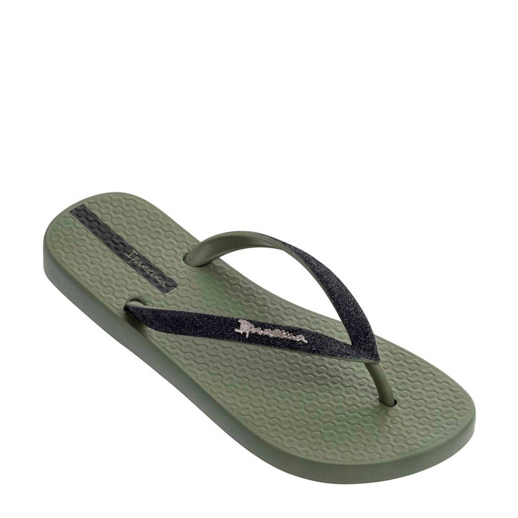 Ipanema Lolita teenslippers kaki, Groen