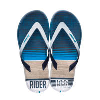 Rider   R1 Energy teenslippers wit/blauw