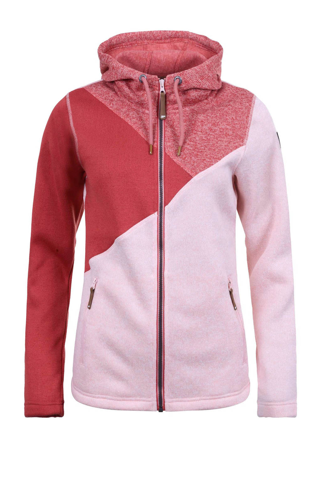 Icepeak fleecevest Levia lichtroze/rood, Lichtroze/rood
