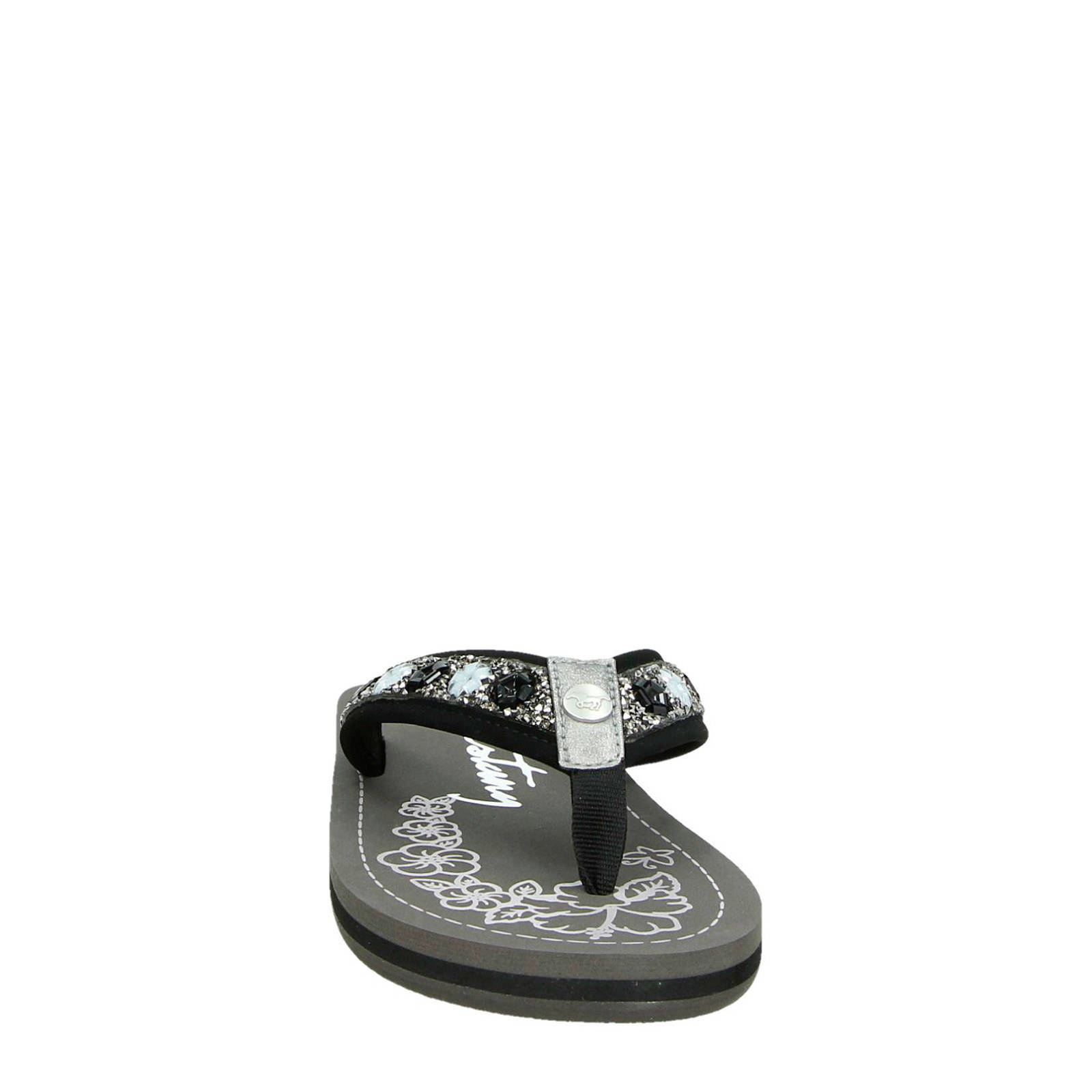 Mustang teenslippers zwart | wehkamp