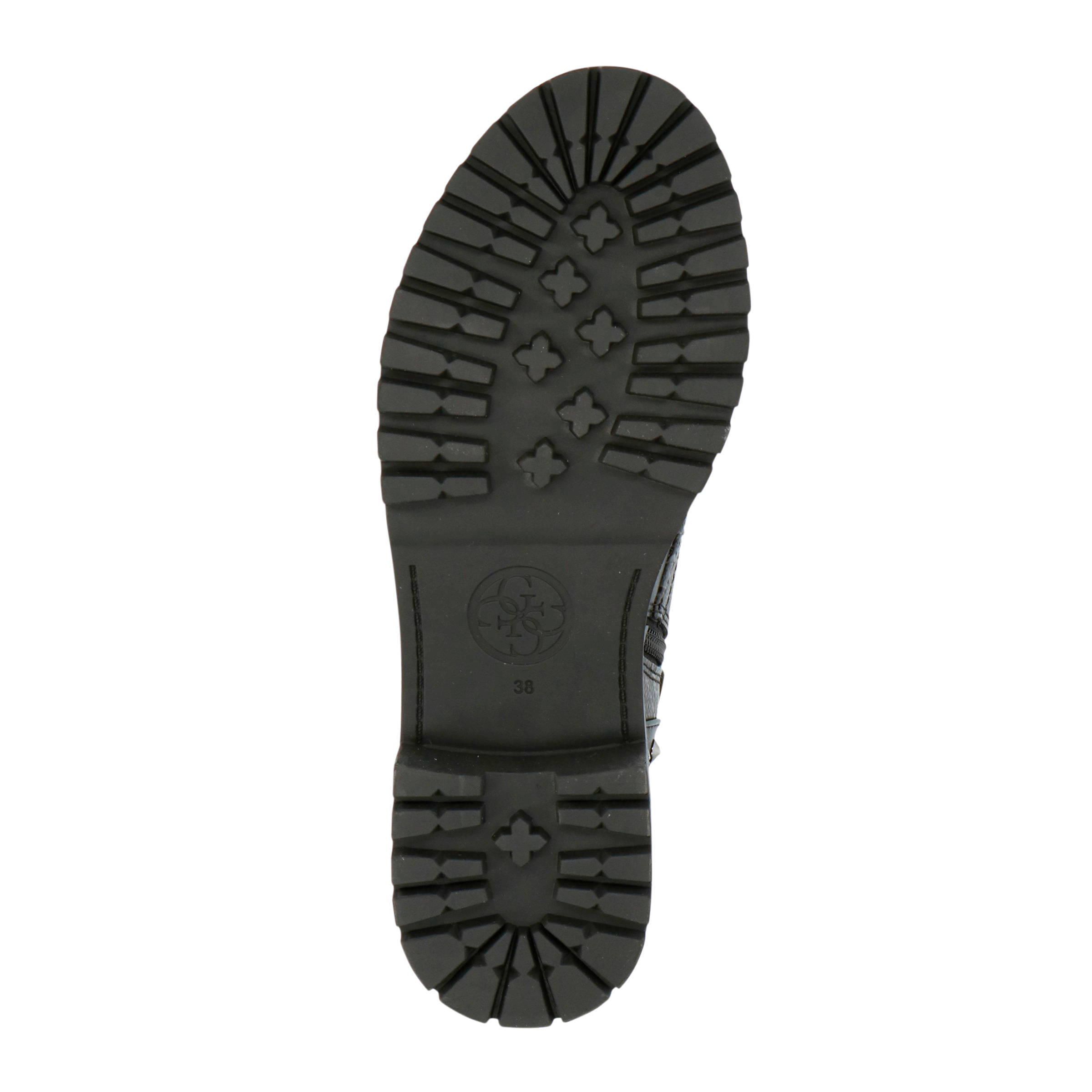 GUESS FL8HHAFAL10 veterboots met studs zwartgrijs | wehkamp GUESS FL8HHAFAL10 veterboots met studs zwartgrijs