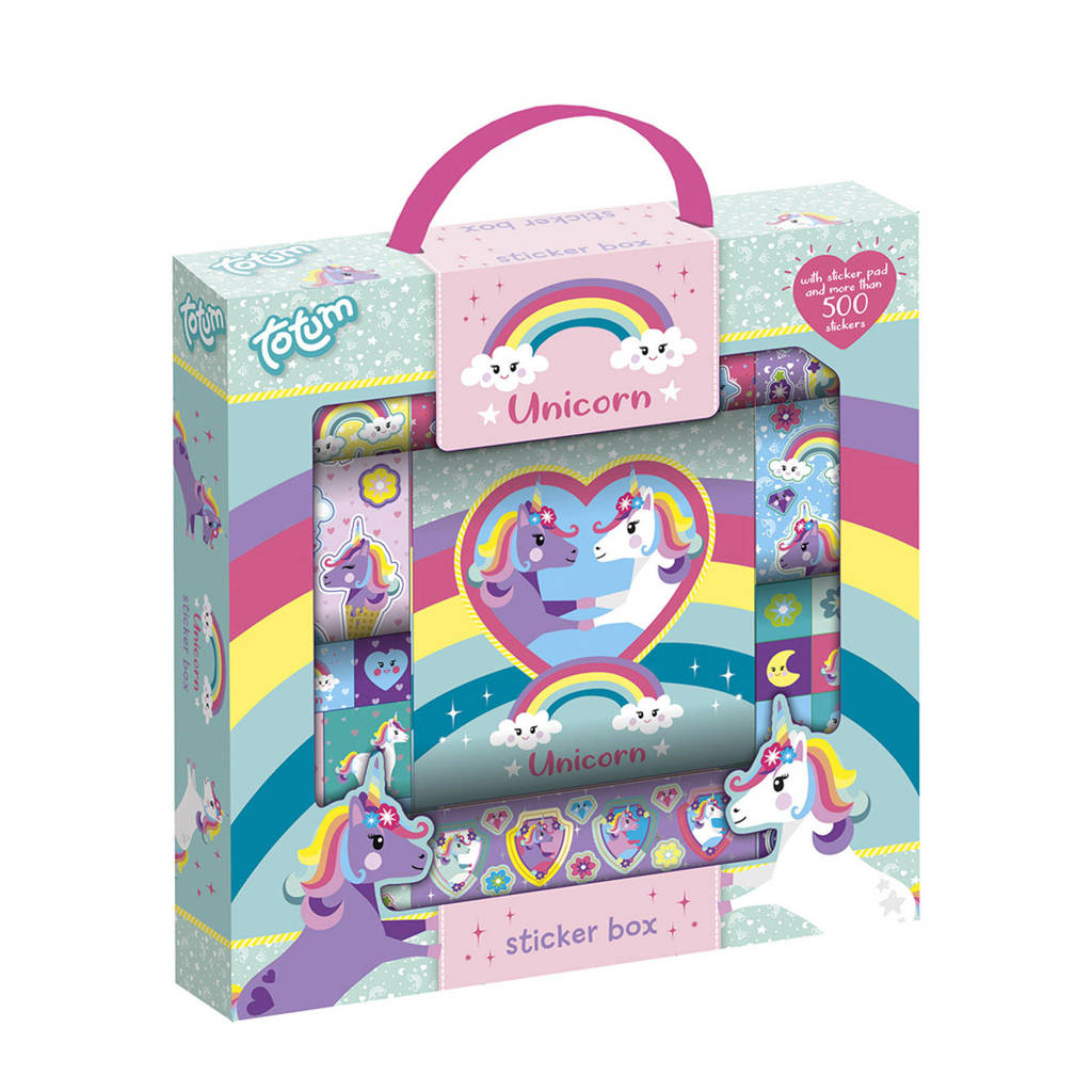 Totum Unicorn Sticker Box 12R+2S+Book