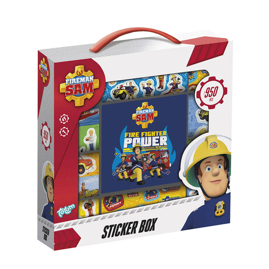 Totum Brandweerman Sam Sticker Box 12R+2S+Book