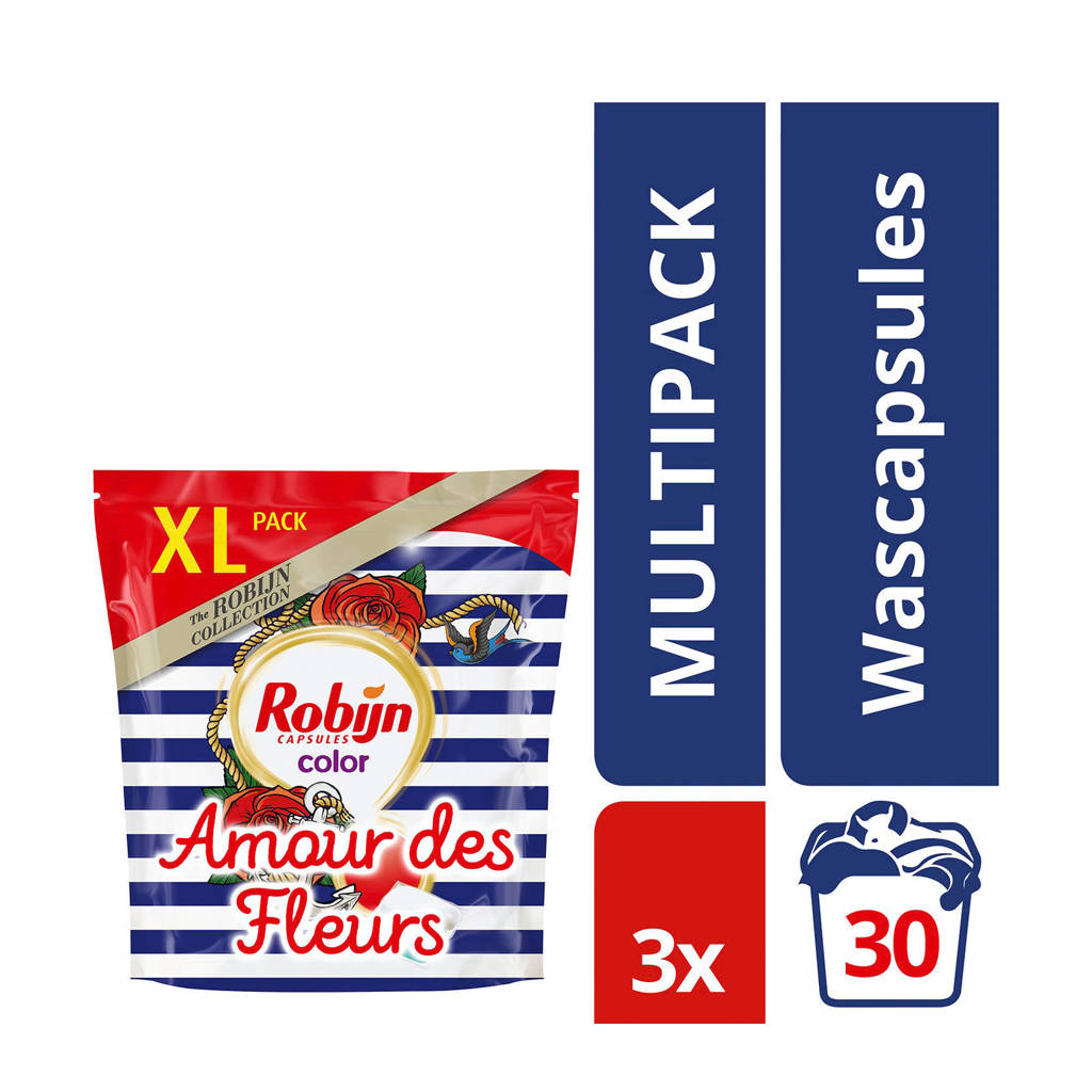 Robijn Amour des Fleurs wasmiddel kleur - 90 wasbeurten - duo wascapsules