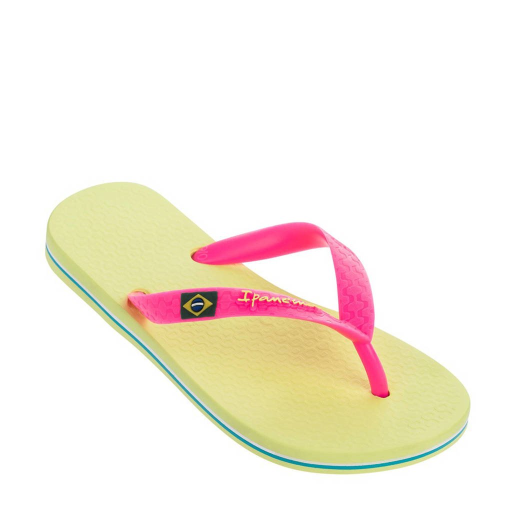 Ipanema Classic Brasil teenslippers geel/roze, Geel/roze