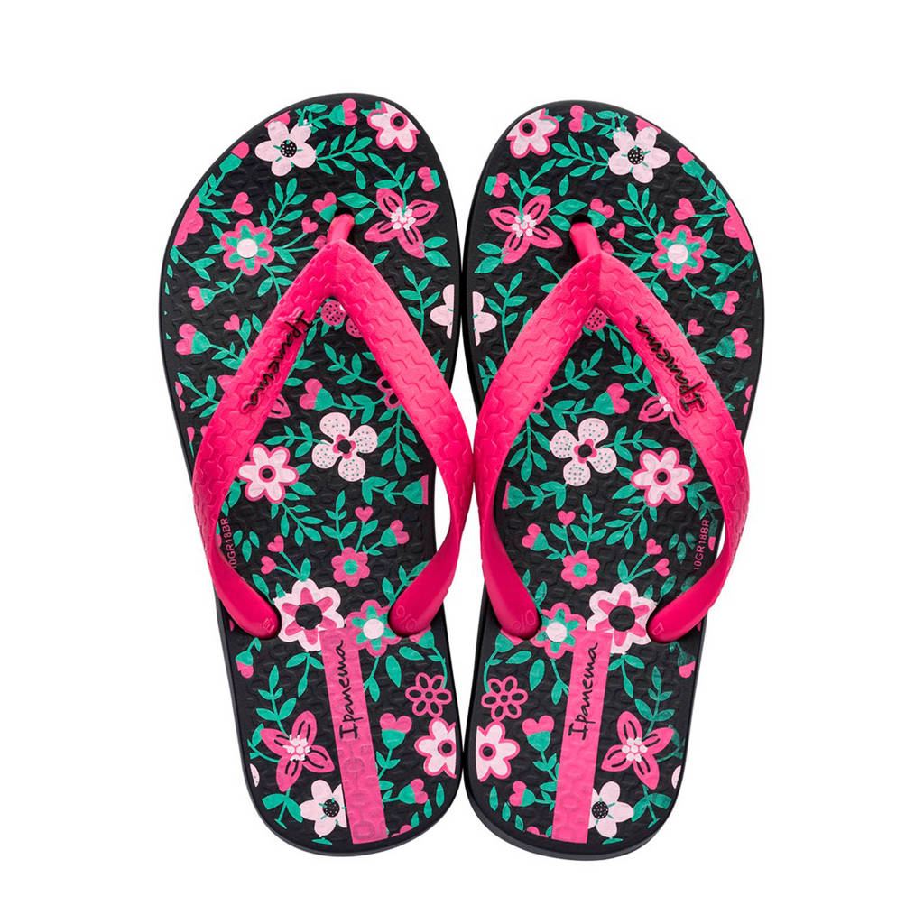 Ipanema Classic Kids teenslippers roze, Roze/zwart