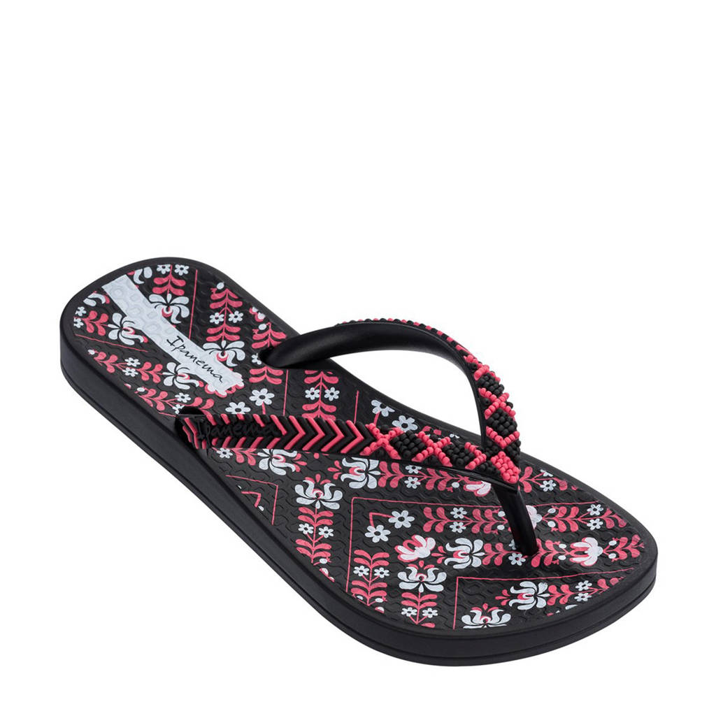 Ipanema Anatomic Lovely Kids teenslippers zwart, Zwart/roze