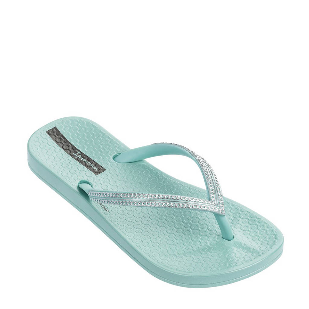 Ipanema Anatomic Mesh Kids teenslippers lichtblauw, Blauw/zilver