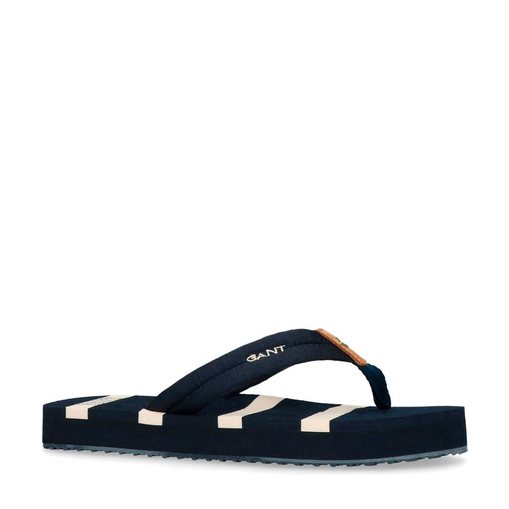 GANT teenslippers donkerblauw/wit GANT teenslippers donkerblauw/wit
