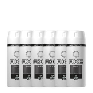 Black deodorant spray - 6x150 ml - anti-transpirant