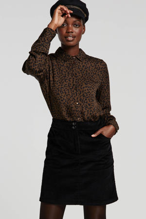 corduroy rok zwart