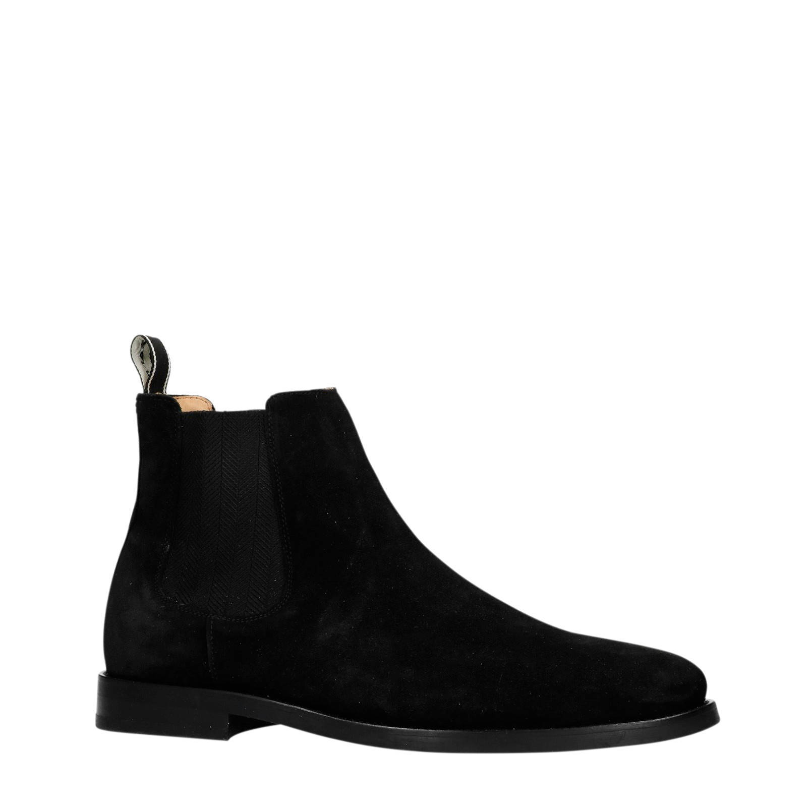 GANT Max suede chelsea boots zwart wehkamp