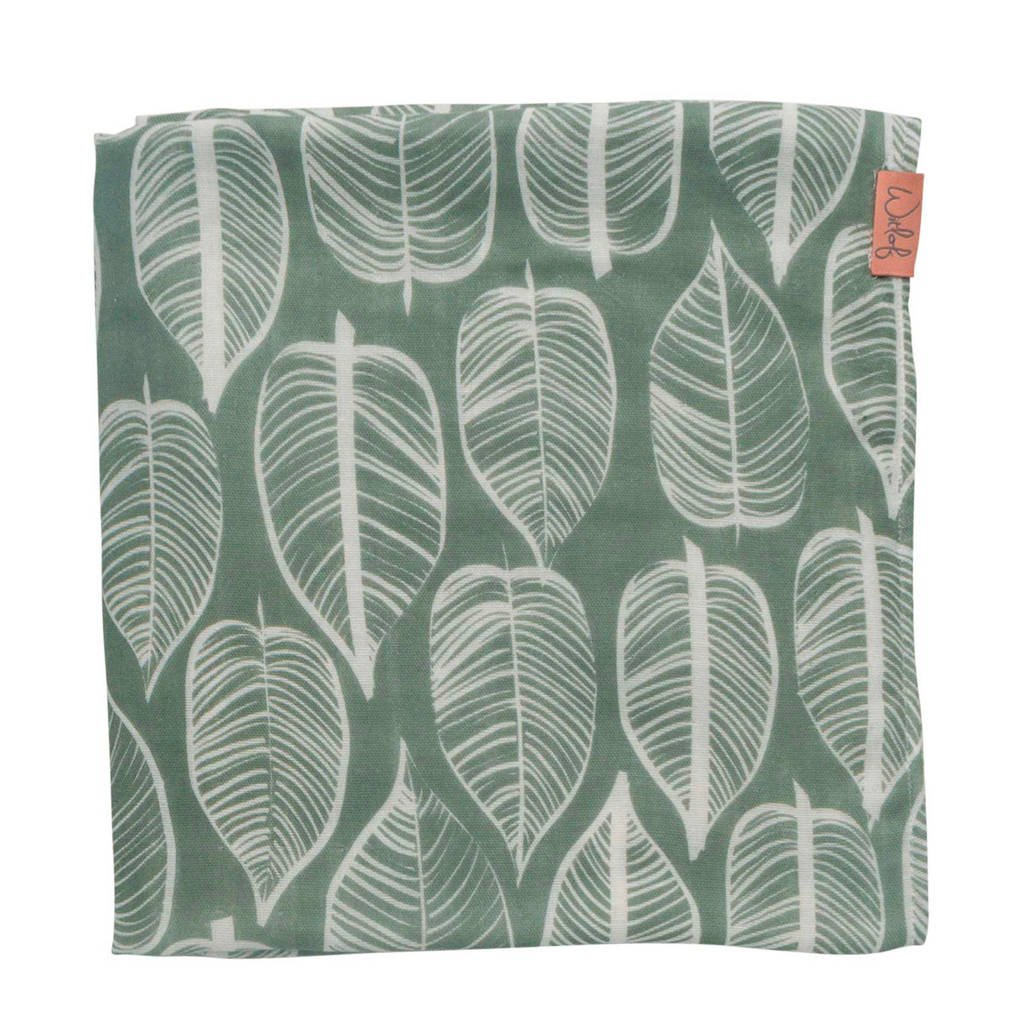 Witlof for kids hydrofiele doek 120x120 cm Beleaf sage green, Groen