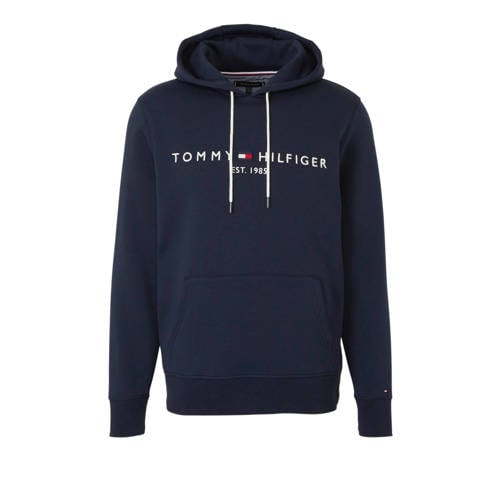 Tommy Hilfiger hoodie met logo donkerblauw afbeelding