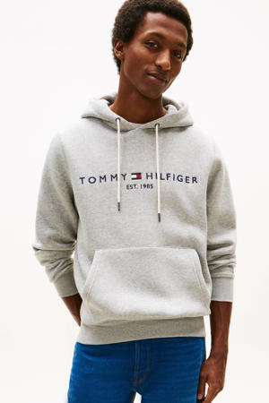 hoodie met logo grijs