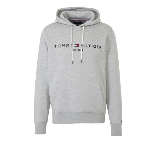 Tommy Hilfiger hoodie met logo grijs afbeelding