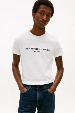 T-shirt van katoen wit