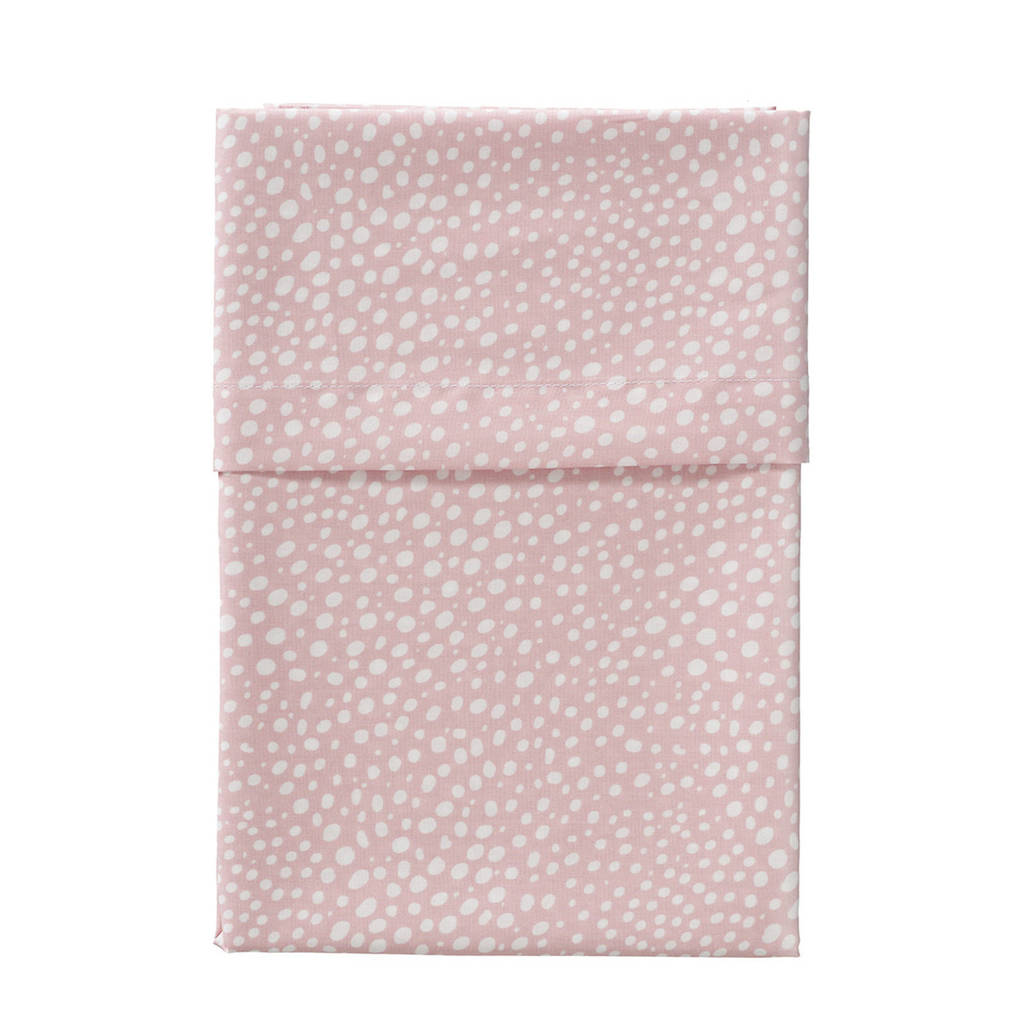 Cottonbaby ledikantlaken hagel 120x150 cm roze, Roze