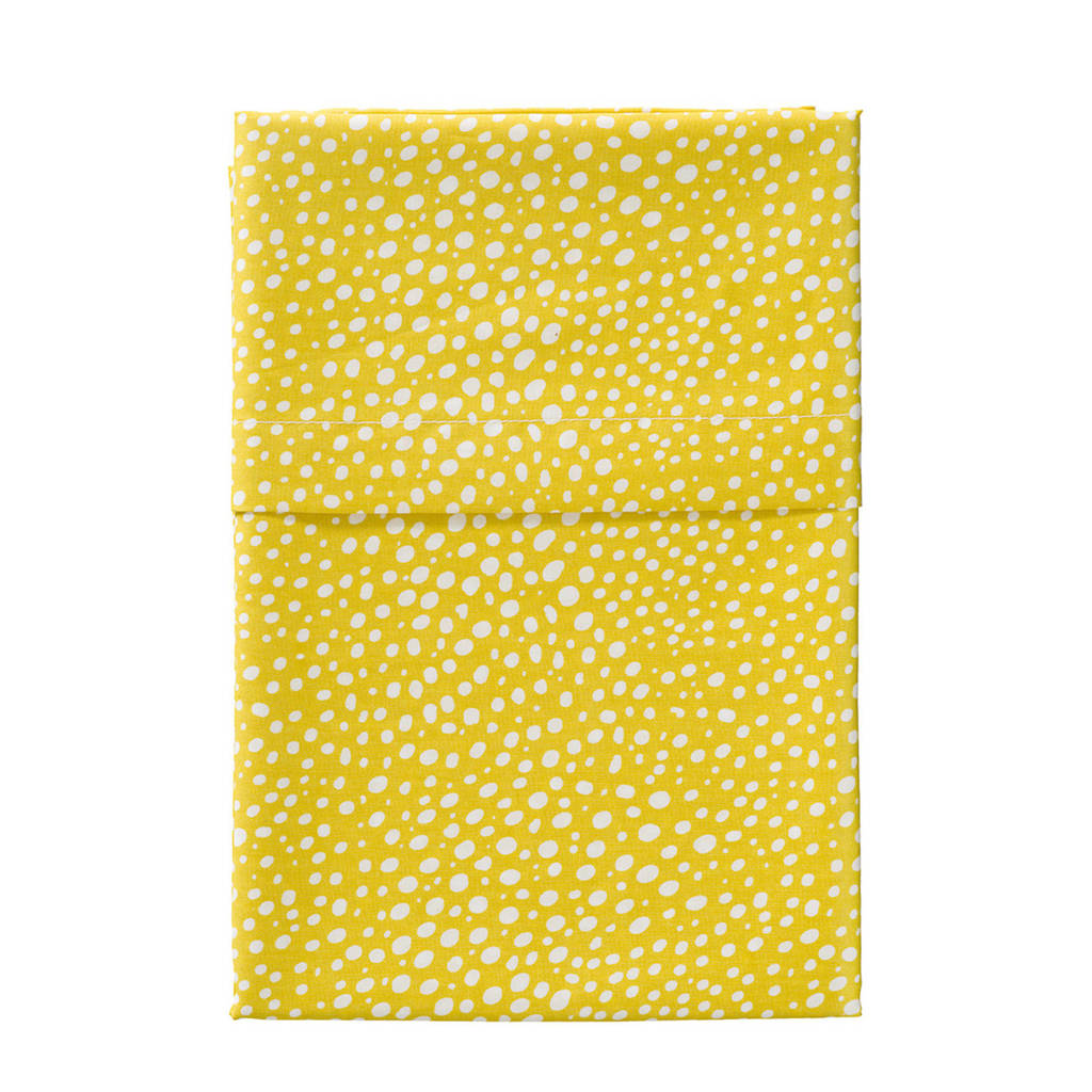Cottonbaby baby wieglaken hagel 75 x 90 cm okergeel, Okergeel